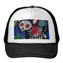 Chihuahua Diameter De los Muertos vid Prisarts Trucker Keps