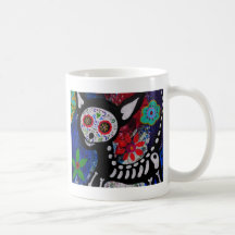 Chihuahua Diameter De los Muertos vid Prisarts Kaffe Mugg