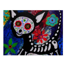 Chihuahua Diameter De los Muertos vid Prisarts Vykort