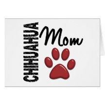 Chihuahuamamma 2 hälsningskort