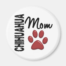 Chihuahuamamma 2 kylskåpmagneter