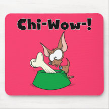 Chihuhua Chi-Wow T-tröja och gåvor Musmattor