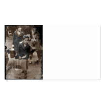 Child Lugging a Suitcase Business Card