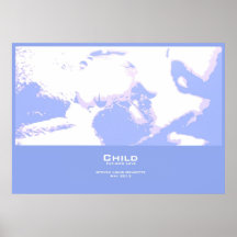 "Child" Poster - Blue Horizontal