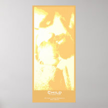 "Child" Poster - Orange Vertical