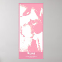 "Child" Poster - Pink Vertical