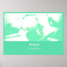 "Child" Poster - Teal Horizontal