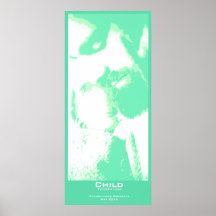 "Child" Poster - Teal Vertical