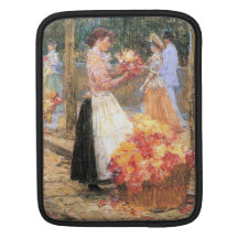 Childe Hassam - kvinnan säljer blommor Sleeves För iPads
