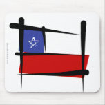 Chile borstar flagga mus mattor