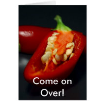 Chilipeppar, kom på över! kort