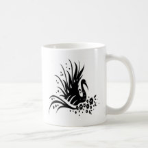 Chinese swirl floral design mugs