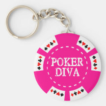 CHIP FÖR POKERDIVAPOKER NYCKEL RING