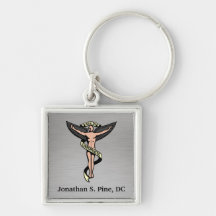 ChiropracticEmblempersonlig Keychain Nyckelringar