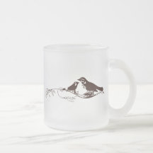 Choklad - bruna Lovebirds Kaffe Mugg