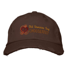 Chokladälskare Broderad Baseball Keps