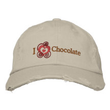 Chokladälskare Broderade Baseball Kepsar