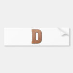 Chokladbrev D Bildekal