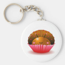 Chokladnyckelpigamuffin Keychain Nyckelring