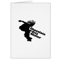 Chokladstadsskater Hälsningskort