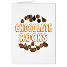 Chokladstenar Hälsningskort