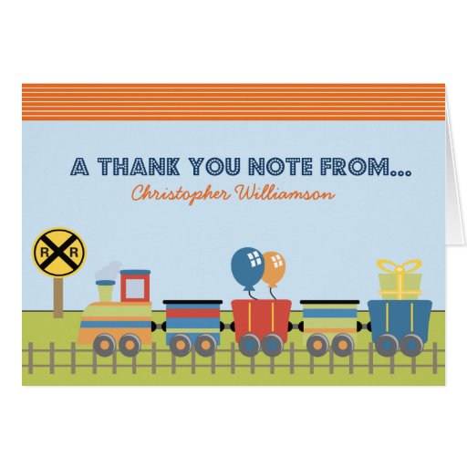 Choo Choo Lura Tacka-Du Kort (orangen)