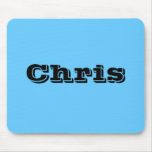 Chris blått Mousepad Mus Mattor