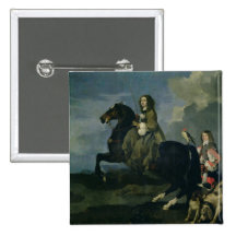 Christina av sverigen (1626-89) på hästryggen, 165 nål