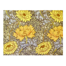 chrysanthemum av William Morris Vykort