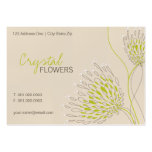 Chrysanthemumen blommar blom- elegant chic affär visit kort