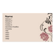 Chrysanthemumvintagetapet Visitkort