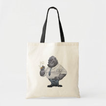 Cigarr som röker gorillan för affärsmanchef vid Al Tote Bags