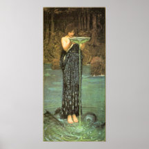Circe Invidiosa vid den John William waterhousen Posters