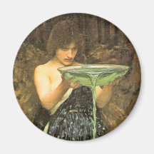 Circe Invidiosa vid den John William waterhousen Kylskåpmagneter