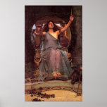 "Circe som erbjuder koppen till Odysseus" affisch