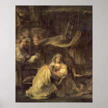 Circumcision av Rembrandt Harmenszoon skåpbil Rijn Affisch