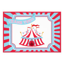 Circus or Carnival Tent - Thank You Cards