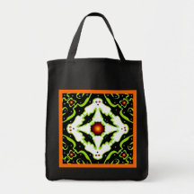 Cirkla av spökenbus eller godistoto tote bags