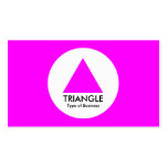 Cirkla - triangel - magenta visitkort