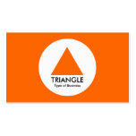 Cirkla - triangel - orangen visit kort