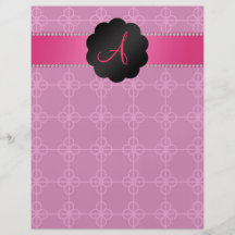 Cirklar rosa retro för Monogram Flygblad Designs