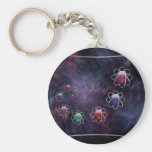 Cirkulär som resonerar Keychain Nyckelringar