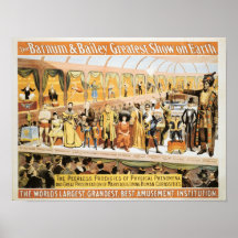Cirkus Barnum och mest underbar Show för borggård  Posters