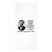 Citationstecken för Abraham Lincoln tålmodigt fört Anpassade Ställkort