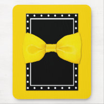 Citron Bowtie gula Mousepad Mus Matta
