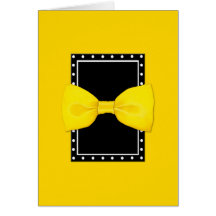 CitronBowtie gult kort