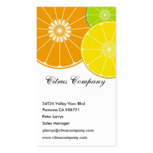 Citrus Företag visitkort