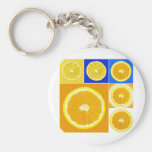 citrus skiva nyckel ringar