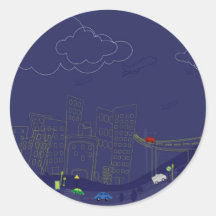 Cityscape Klistermärken