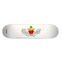 Claddagh (full färg) skate deck